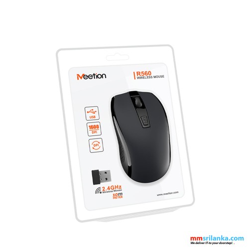 Meetion R560 Wireless Laptop Optical Mouse (6M) 